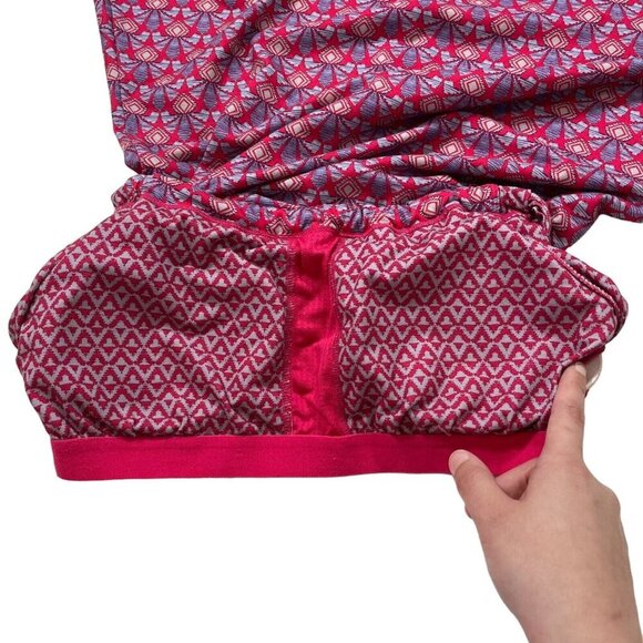 Prana Women's Pink and Purple Patterned Athletic‎ Padded Quinn Dress Size Medium - Picture 5 of 10